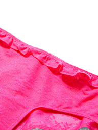Комплект белья с вышивкой Victoria's Secret Pink бралетт и трусики чики 1162293644 (Розовый XXL)