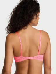 Кружевной комплект Victoria's Secret бюст Push-Up и трусики тонг 1162297008 (Розовый 36B/M)