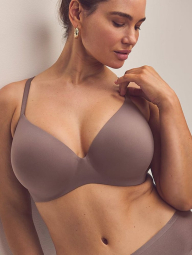 Женский комплект белья Victoria's Secret бюст и трусики брифы 1162346574 (Коричневый 34B/S)