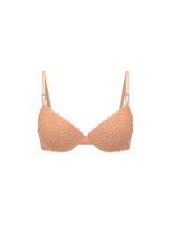 Кружевной комплект Victoria's Secret бюст Push-Up и трусики чики 1162385664 (Оранжевый 34A/S)
