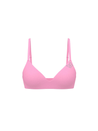 Комплект білизни зі стразами Victoria's Secret Pink погруддя та безшовні трусики тонг 1162583859 (Рожевий 38C/L)
