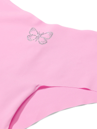 Комплект білизни зі стразами Victoria's Secret Pink бюст Push-up та безшовні трусики чики 1162584751 (Рожевий 38D/XL)