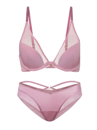Комплект білизни Victoria's Secret бюст та трусики чики 1162655564 (Рожевий 38C/XL)