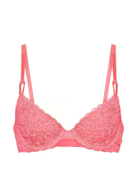 Кружевной комплект Victoria's Secret бюст и трусики шортики 1162850021 (Розовый 34C/M)