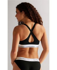 Комплект білизни Calvin Klein бралетт топ та трусики бікіні 1162864248 (Чорний XL)