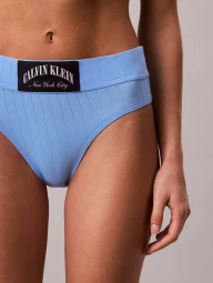 Женский комплект белья Calvin Klein топ бандо и трусики бикини 1162883959 (Голубой L)
