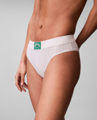 Женский комплект белья Calvin Klein топ бандо и трусики бикини 1162871998 (Молочный S)