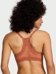 Комплект белья Victoria's Secret бюстгальтер и трусики тонг 1162872938 (Коричневый 34D/M)