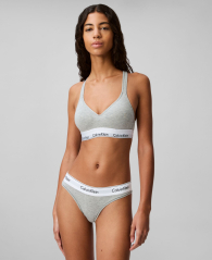 Комплект белья Calvin Klein бралетт топ и трусики бикини 1162879060 (Серый XL)