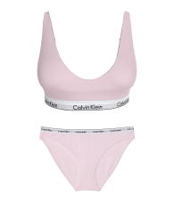 Жіночий комплект білизни Calvin Klein Бралет і трусики бікіні 1162955785 (Рожевий XS)