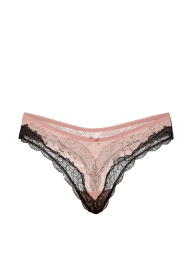 Комплект білизни Victoria's Secret бралетт триангл та трусики тонг 1162991630 (Рожевий L)