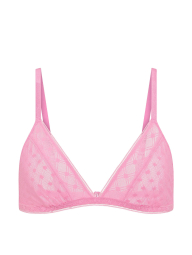Комплект белья Victoria's Secret бралетт триангл и трусики тонг 1163373571 (Розовый XL)