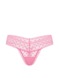 Комплект белья Victoria's Secret бралетт триангл и трусики тонг 1163373571 (Розовый XL)
