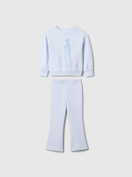 Детский комплект на флисе Frozen GAP свитшот и штаны 1159839647 (Голубой 12-18M)