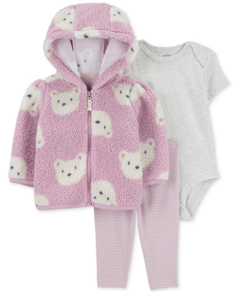 Комплект одежды Carter's толстовка, боди и штаны 1159840447 (Разные цвета 0M)