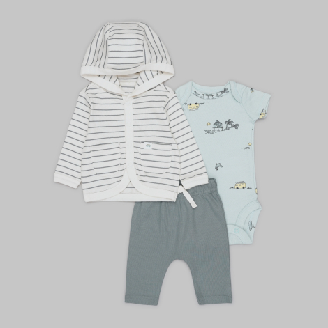 Комплект одягу Carter's кофта, штани та боді 1159840468 (Різні кольори 0M)