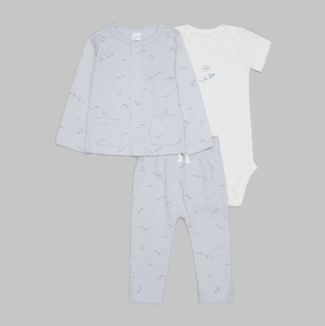 Комплект одежды Carter's кардиган, штаны и боди 1159840469 (Разные цвета 12M) на рост 72-76 см