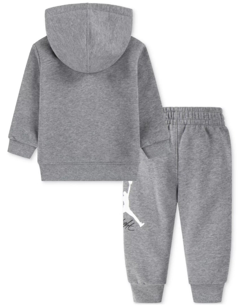 Дитячий комплект на флісі Nike Jordan худі та джогери 1159847148 (Сірий 24M)