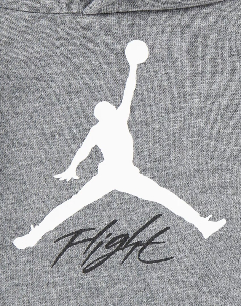 Детский комплект на флисе Nike Jordan худи и джоггеры 1159847148 (Серый 24M)