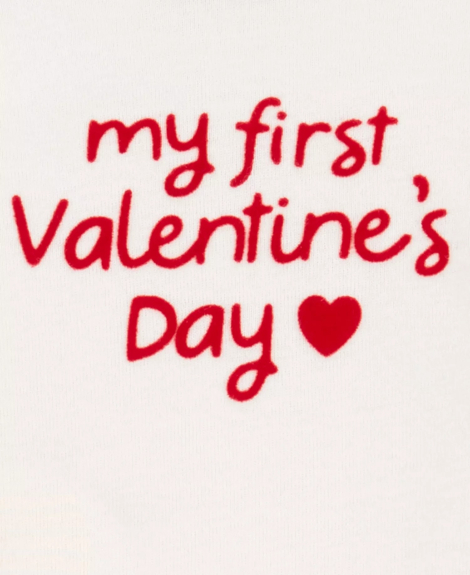 Дитячий комплект Valentine's Day Carter's боді та штани 1159848909 (Червоний/Молочний 0M)