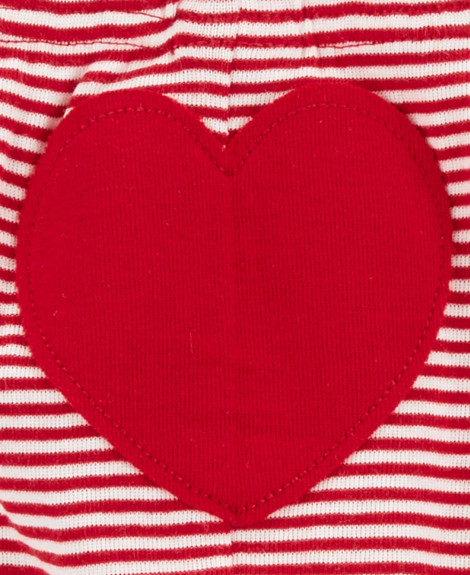 Дитячий комплект Valentine's Day Carter's боді та штани 1159848909 (Червоний/Молочний 0M)