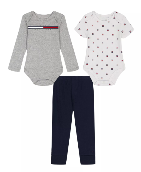 Детский комплект Tommy Hilfiger два боди и штаны 1159853511 (Разные цвета 12M) на рост 74-79 см