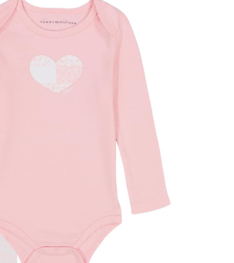 Дитячий комплект Tommy Hilfiger набір боді та легінси 1159854595 (Рожевий 0-3M) на зріст 58-64 см