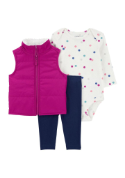 Комплект одежды Carter's жилетка, штаны и боди 1159840266 (Разные цвета 3M)