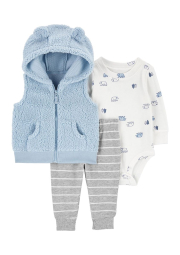 Комплект одежды Carter's жилетка, боди и штаны 1159840453 (Разные цвета 0M)
