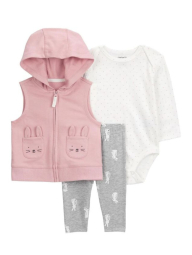 Комплект одежды Carter's жилетка, штаны и боди 1159840496 (Разные цвета 0M)