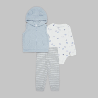 Комплект одягу Carter's жилет, боді та штани 1159840734 (Різні кольори 24M)