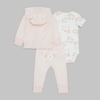 Комплект одежды Carter's толстовка, штаны и боди 1159840554 (Розовый 0M) на рост 46-55 см