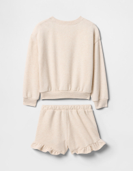 Костюм для малышей GAP свитшот и шорты 1159843918 (Молочный 18-24M)