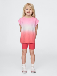 Детский комплект GAP футболка и шорты 1159844929 (Розовый 6-12M)