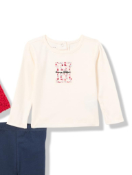 Детский комплект Tommy Hilfiger пальто, лонгслив и штаны 1159845465 (Разные цвета 12M)