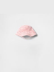 Детский комплект GAP футболка, шорты и панама 1159848604 (Белый/Розовый 3-6M)