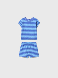 Детский комплект GAP футболка, шорты и панама 1159847995 (Синий 6-12M)