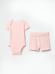 Комплект для малышей GAP боди и шорты 1159848002 (Розовый 6-12M)