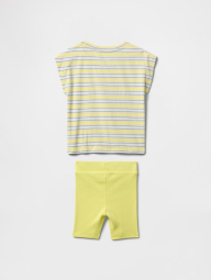 Комплект для малюків GAP футболка та шорти 1159848169 (Жовтий 12-18M)