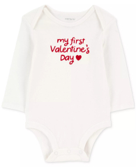Дитячий комплект Valentine's Day Carter's боді та штани 1159848909 (Червоний/Молочний 0M)