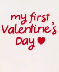 Дитячий комплект Valentine's Day Carter's боді та штани 1159848909 (Червоний/Молочний 0M)