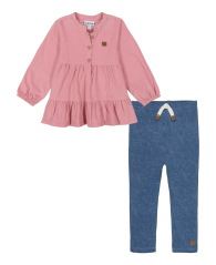 Детский костюм Calvin Klein туника и штаны 1159849382 (Розовый/Синий 6-9M)