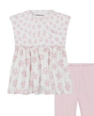 Детский комплект Calvin Klein туника и штаны 1159850649 (Розовый 12M) на рост 71-76 см