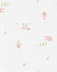 Комплект одежды Carter's толстовка, штаны и боди 1159860430 (Розовый 3M) на рост 55-61 см