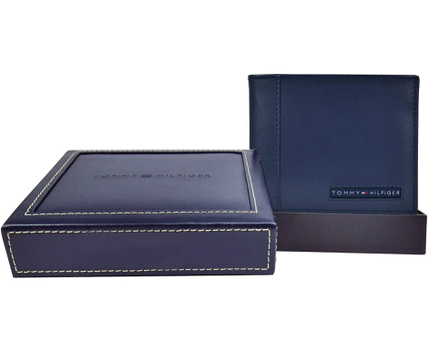 Гаманець шкіряний Tommy Hilfiger гаманець art547341 (Синій)