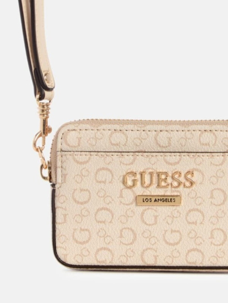 Жіночий гаманець Guess з ручкою 1159838339 (Бежевий One size)