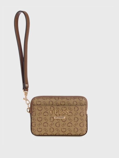 Женский  кошелек Guess с ручкой 1159838342 (Коричневый One size)