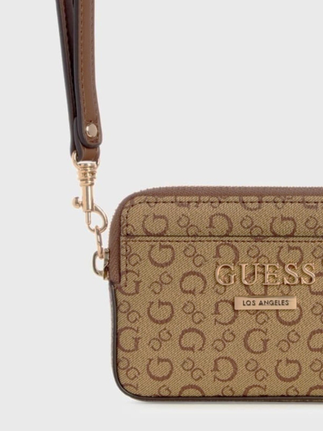 Женский  кошелек Guess с ручкой 1159838342 (Коричневый One size)