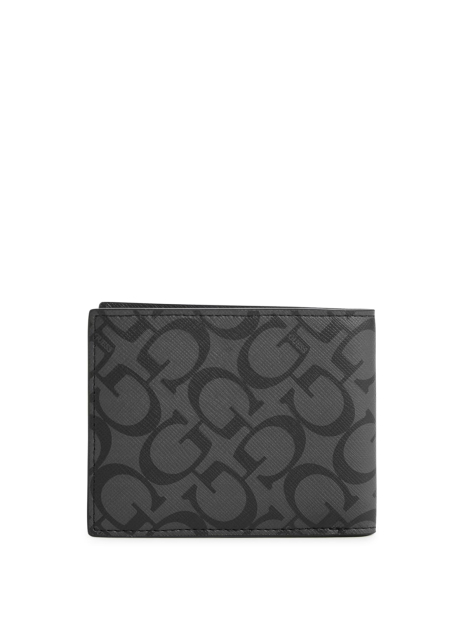 Стильний чоловічий гаманець Guess 1159838388 (Чорний/Сірий One size)