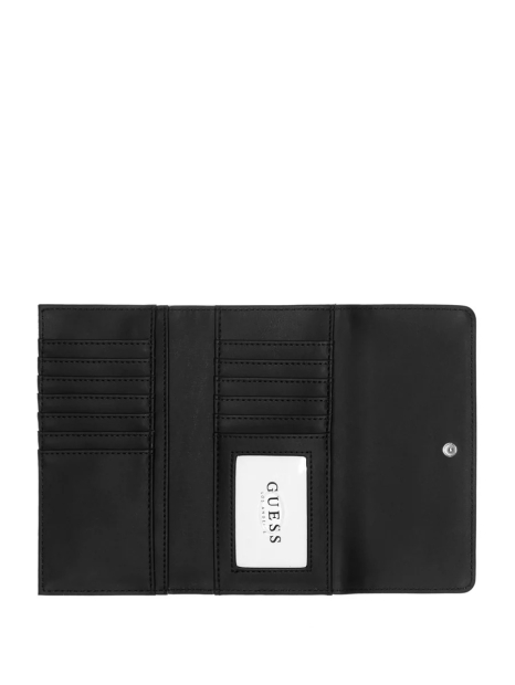 Стильний жіночий гаманець Guess на кнопці 1159839556 (Чорний One size)